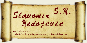 Slavomir Medojević vizit kartica